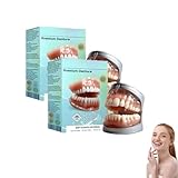 Hochwertiges Vollprothesen-Set, flexible Vollprothesenlösung der neuen Generation, Natürliche Passform, Natürlich Aussehende Zähne, weich und bequem, Für Männer Und Frauen (2)