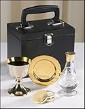 Chalice Paten Pyx Holy Water Bottle Carrying Case Minister Traveling Mass Kit