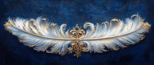 Peinture diamant 5D complete plume pour decorer un mur vide