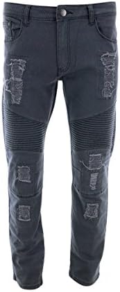 RS7 Men's Moto Rips and Repairs - Grey