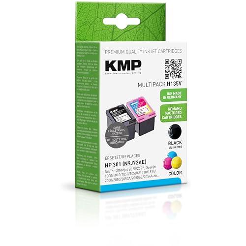 KMP H135V lot d'encre compatible HP CH 561/562 pour les devoirs des enfants et le télétravail