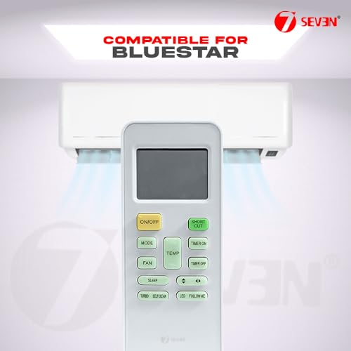 Image of 7SEVEN Compatible for Blue Star AC Remote Original 142 Model Suitable 1 1.5 2 Ton Split and Window Air Conditioner
