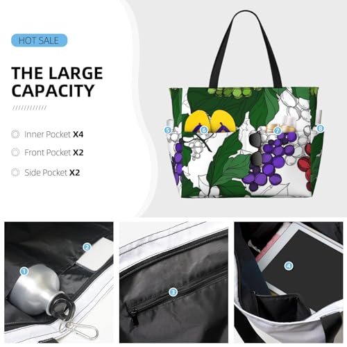 Grand sac de plage spacieux pour ne plus manquer de place lors de vos sorties - 4