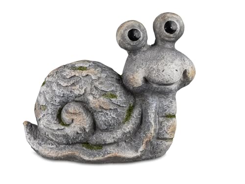 formano Gartenfigur Schnecke aus Polystone in Steinfarben, 33 cm, wetterfest
