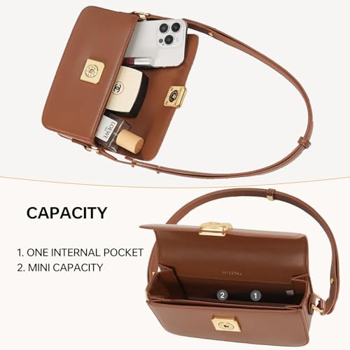 Image of LA FESTIN Small Leather Shoulder Purse for Women Designer Pocketbook Travel