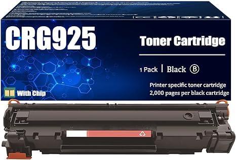 INKTECH 925 Toner Cartridge Compatible with LBP 6030W, MF3010 Printer, 2000 Page Yield, Black
