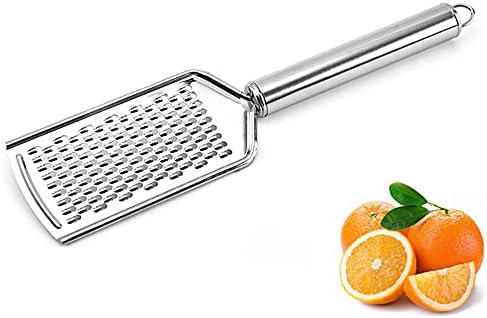 PLASTIFIC Cheese Grater for Kitchen Easy to Grate Cheese, Garlic, Ginger, Lemon, Chocolate, Nutmeg, Or Vegetables Fruits Multi-Purpose Food Grater Stainless Steel Blades (Pack of 1)
