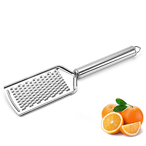 Plastific Cheese Grater For Kitchen Easy To Grate Cheese, Garlic, Ginger, Lemon, Chocolate, Nutmeg, Or Vegetables Fruits Multi-Purpose Food Grater Stainless Steel Blades (Pack Of 1) #TOP2