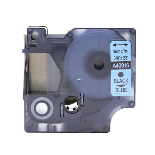 Ruban d'étiquettes 9mm x 7m recharge pour imprimante D1 40913 40916 lot de 6