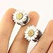 Leatic Tunnels Gauges, 2PCS Stainless Steel Tunnel Set Fashion Flower Ear Gauges Tunnels Stretcher Jewelry (10mm (00GA))