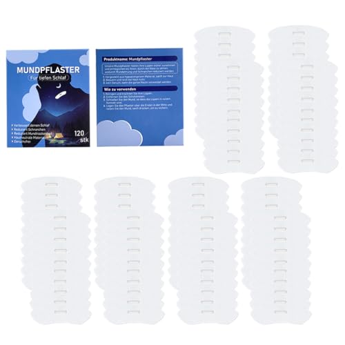 Tiritas bucales premium para dormir, 120 unidades, PE, transpirable para dormir, tiritas suaves para noches tranquilas, parada fiable para ronquidos, cómoda cinta para dormir