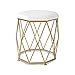 Makika Tabouret de Coiffeuse - Pouf Coiffeuse avec Pieds Dorés en Métal rembourré Repose-Pied - Tabouret de Maquillage Coussin Petite Chaise Stable et Robuste pour Chambre à Coucher ou Salon - Lino