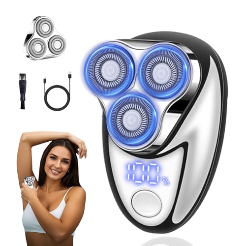 Mini Electric Shaver, Mini Portable Razor, USB Rechargeable Waterproof Shaver for Travel Office,Wet & Dry Electric Pubic Trimmer, Waterproof Body Groomer (for Women)