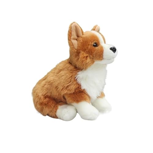 CKCOFORXE Cute Corgi Dog Plush Toy, Soft and Squishy Stuffed Animal, Adorable Doggie Doll, Cuddly for Kids, Gift for Lovers