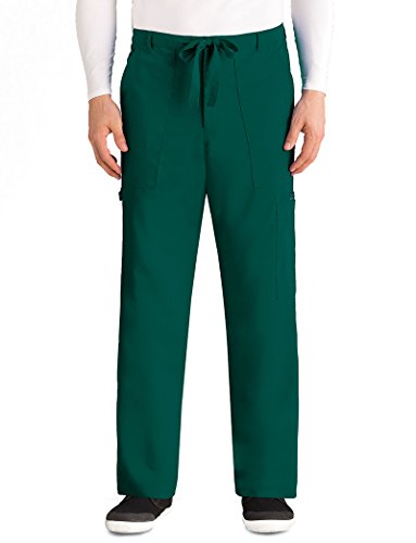 Grey's Anatomy 0203 Men's Utility Pant (X-Large Tall, Hunter Green)