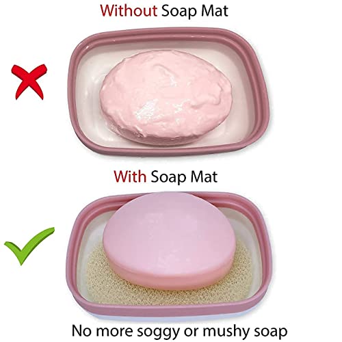 Kiasona 3 Pack Soap Holders(Pink,Green,Grey) #TOP3