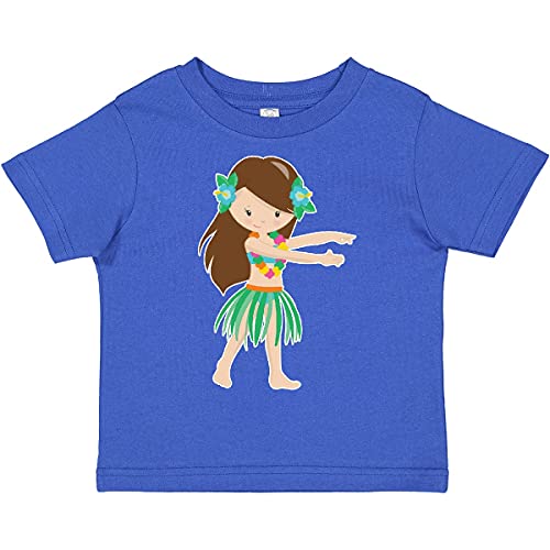 inktastic Brown Haired Hula Girl Toddler T-Shirt