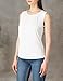 Calvin Klein Women's Sleeveless High Neck Suiting Blouse, White, 8