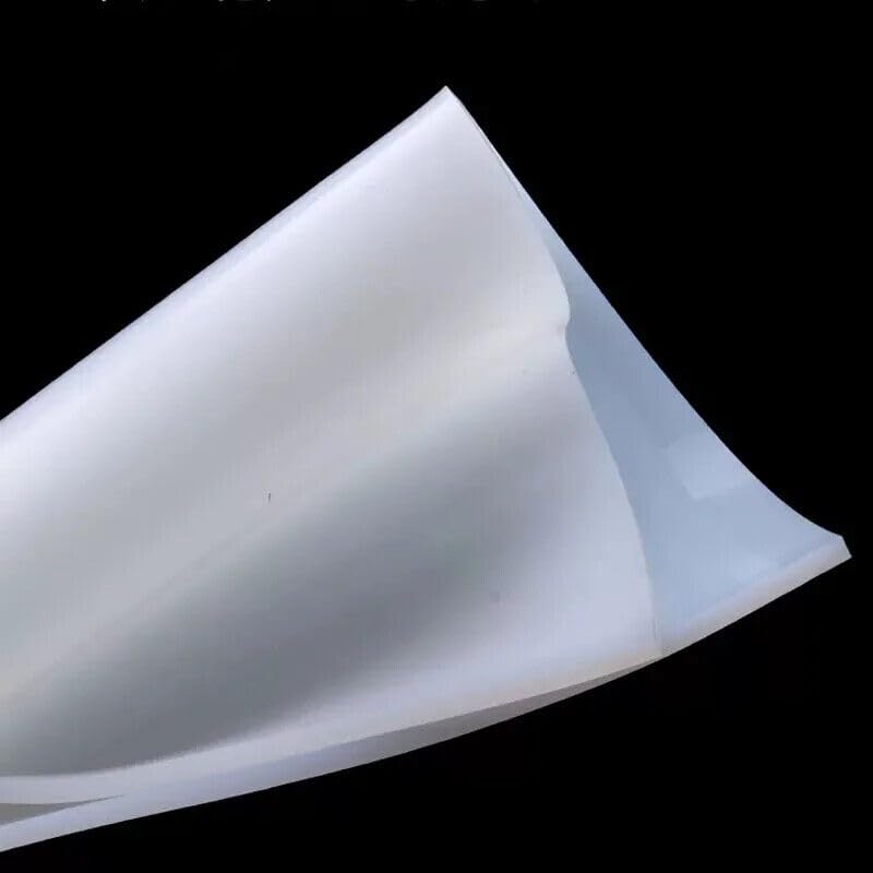 1Pcs White Silicone Rubber Sheet Block Plate - Shockproof Pad Gaskets for Mattress Protection and Versatile Use(500X500X2mm)