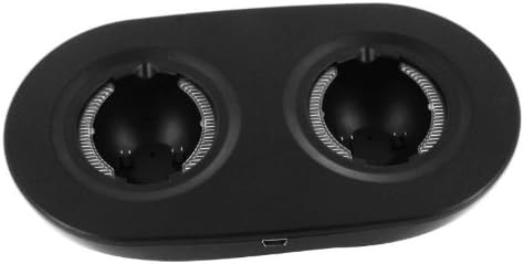 USB Powered Dual Port Charging Station Dock with Blue LED for Sony PlayStation 3 PS3 Move Controller, Black