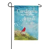 America Forever Garden Flag - Angels Are Near, Cemetery Memorial Religious Bereavement Double Sided