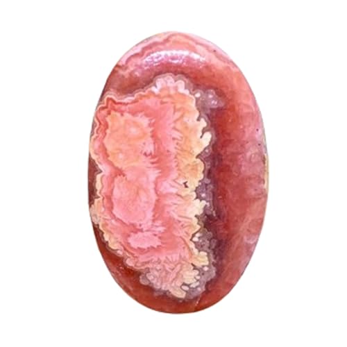 Rhodochrosite naturelle 41x25mm cabochon de forme ovale pour création de bijoux DIY GH_NAT_05582