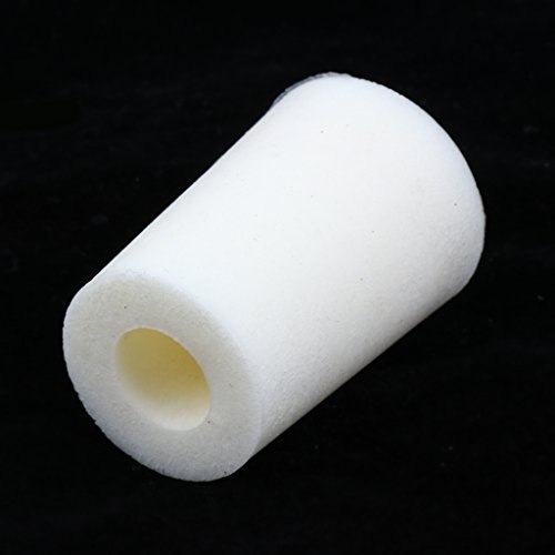 Almencla — Plugue de silicone sólido para laboratório, tampões de tubo de teste afunilado, branco, 5