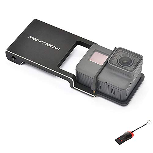 Action Camera Adapter for Mobile Gimbal for DJI OSMO Action/GoPro 3/3+/4/5/6/7 Action Cameras Mounting on DJI OSMO Mobile/ OSMO Mobile 2 with Luckybird USB Reader