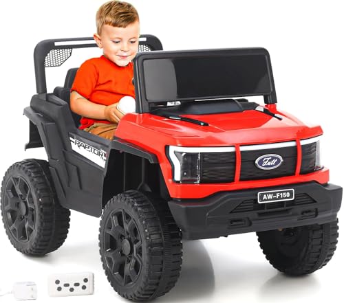 Image of Driving EV Cars for 1, 2, 3, 4, 5, 6 Years | Remote + Steering + Mobile App Control | Kids Jeeps (Entery Level Jeeps [2-6 Years] F-Raptor, Red)