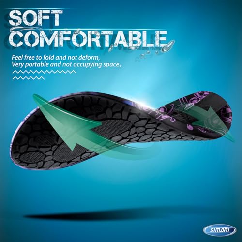 Image of SIMARI Water Shoes for Women Men Swim Aqua Socks Beach Pool Essentials Barefoot Surf River Boat Kayak Sea Yoga Sand Exercise Sport Accessories Breathable Quick-Dry Adult Youth Kid Size SWS001