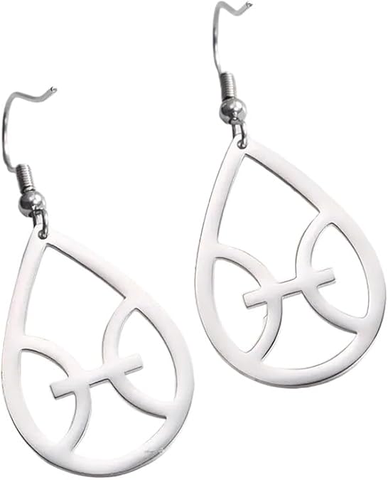 New 2026 Unisex Zodiac Sign 12 Constellation Drop Earrings For Women Stainless Steel Aries Virgo Pendant Jewelry Birthday Decoration Luxury With You Accessories Trendy And Men