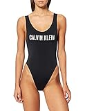Calvin Klein Scoop Back One Piece-RP Costume Intero, Pvh Black, M Donna