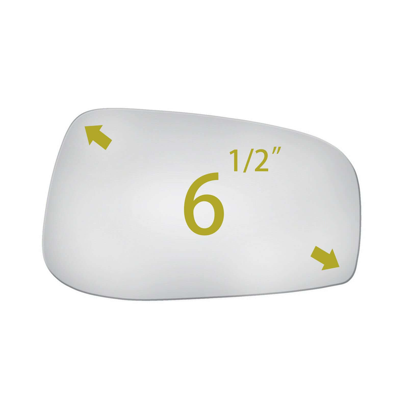 Adanz Driver Side Mirror Glass For 2004-2006 Volvo S60, S80, V70 – Left Side Non-Heated - View #3