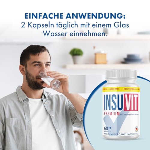 Insuvit Premium Kapseln | für dein Wohlbefinden | im 1-Monats-Vorrat | Inhalt 60 Kapseln