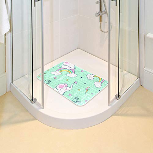 Éviter les chutes dans la douche avec le tapis de bain motif éléphant - 7