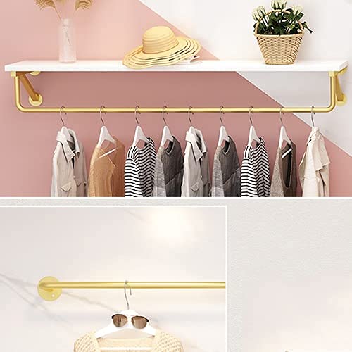 Rail per Abbigliamento a Parete, Rack Del Negozio Di Abbigliamento, per Decorare Gli Scaffali Dei Negozi Di Abbigliamento Femminile per Bambini,a,120Cm