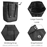 TRIWONDER Tactical Dump Pouch Molle Magazine Utility Drawstring Military Waist Bag for Hunting Hiking (Black - 2 Pcs) - Image 3