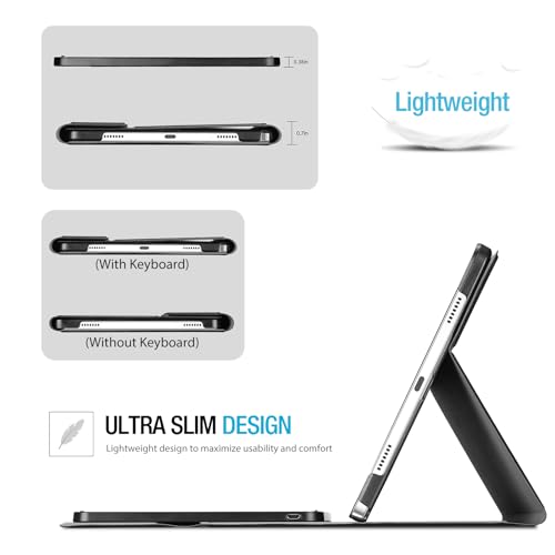ProCase 2 Pack Screen Protector Bundle with 1 Wireless Keyboard Case for Galaxy Tab A9 Plus 11 Inch 2023 (SM-X210/X216/X218) - image 7