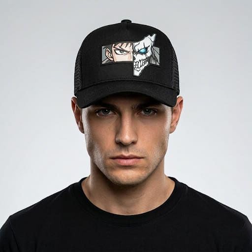 Image of faas Half Mesh Trucker Cap | Unisex Mesh Design | Adjustable Snapback Sports Cap for Men & Women-1pcs