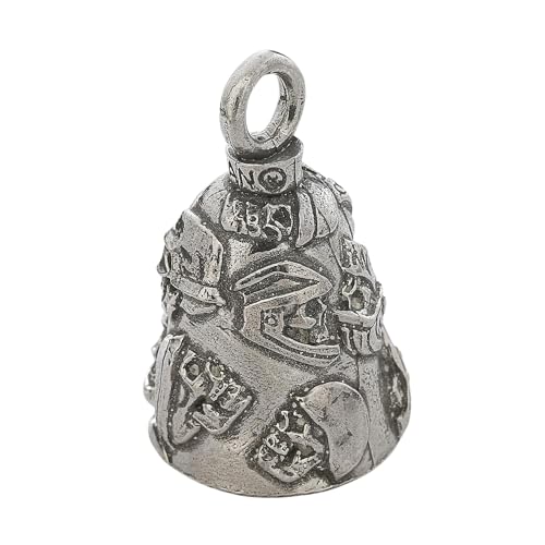 Image of Guardian Bell Good Luck Bell w /Keyring & Black Velvet Bag | Motorcycle Bell | Lead-Free Pewter | Made in USA