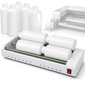Elektrische Farbmischmaschine, 6 W, Rollmaschine Zur Vermeidung Von Ausfällungen Mit Digitaler Geschwindigkeitsregelung, 6 Flaschen À 1 L Fassungsvermögen Und Automatischer Auswuchtung Für Weiße