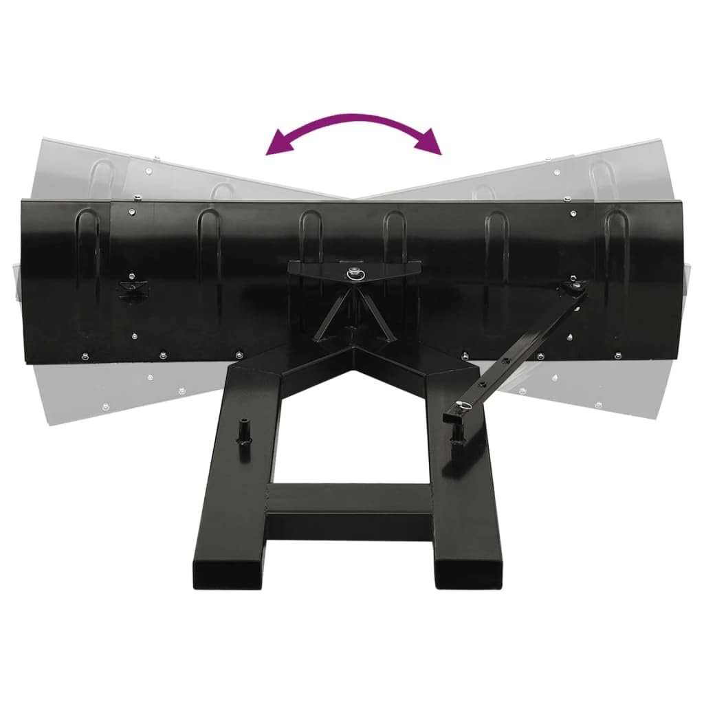 vidaXL Chasse-Neige pour Chariot élévateur 150x38 cm Noir