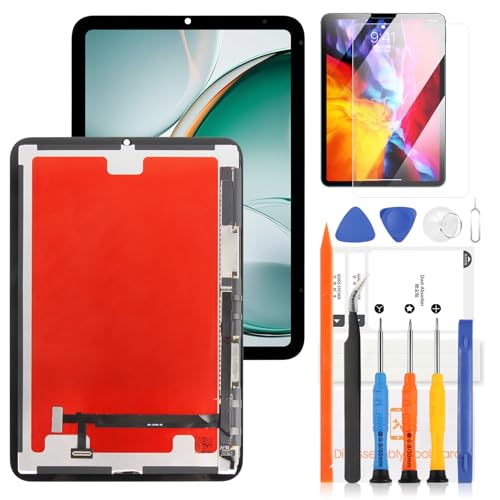 LADYSON Écran LCD de rechange pour iPad Mini 7 2024 8,3" LCD Display Digitizer Assemblage complet avec outils de réparation pour iPad Mini 7 A2993 A2995 A2996 Écran tactile Fix
