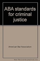 ABA Standards for Criminal Justice 0897077997 Book Cover