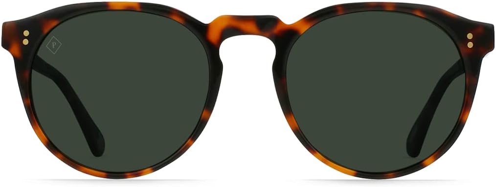 RAEN Eyewear - Unisex Remmy Sunglasses - Retro Round Sunglasses with UVA and UVB Protection - Huru/Green Polarized - 49