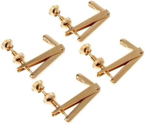 Golden Copper 4/4 3/4 Violin Metal Fine Tuner Adjuster Parts Violin Parts