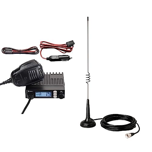 Image of Cobra 19 MINI AM /FM Recreational CB Radio + Cobra HG A1000 18.5 inch Magnetic Mount CB Antenna