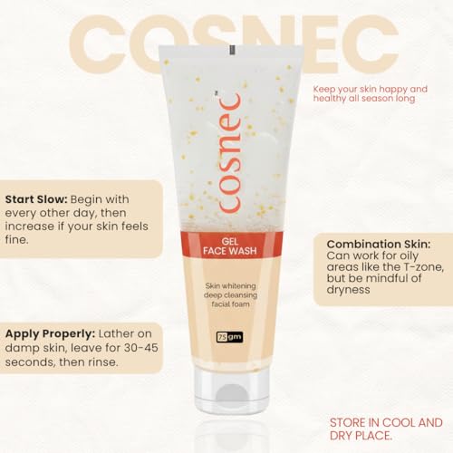 Image of Gel Face Wash GeNntle FaCcial CleanNsing Gel for DAaily Use Removes Impurities, Excess OiLl PollUution 75GM