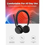Lenovo Wireless Stereo Headset, Noise Cancelling Mic, Bluetooth 5.3 Multipoint, 31-Hour Talk & 60-Hour Playback, Lightweight 138g, Replaceable Earcups Over-Ear Comfort, Gaming, Office, & PC Use - Image 5