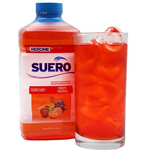 Repone Suero Electrolyte Solution With Zinc, Rehydrates, Fruit Flavor, 2-Pack Of 33.8 Fl Oz, 2 Bottles #TOP6